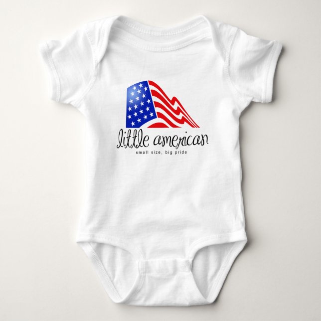 Little American Baby Bodysuit (Front)