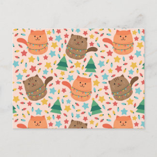 Little and Cute Christmas Kitten Postcard