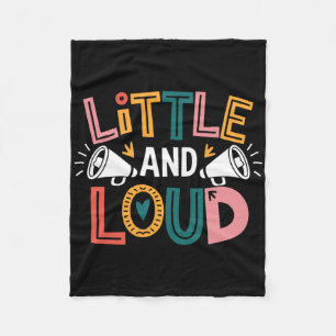 Little And Loud, Cheerer Cheerleader And Cheer Che Fleece Blanket
