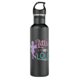 Little and Loud Cheerleader Sport turnen anfeuern 710 Ml Water Bottle