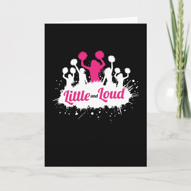 Little And Loud Cheerleading Cheerleader Card (Front)
