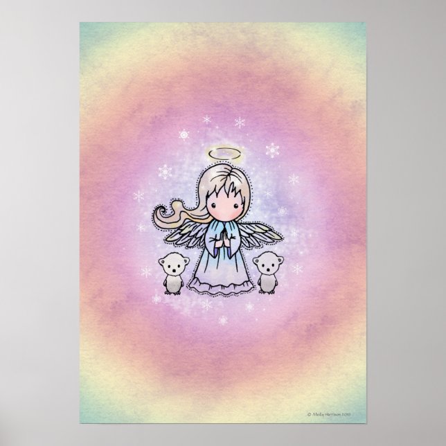 Little Angel and Polar Bears Poster (Front)