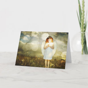 Little angel birthday card