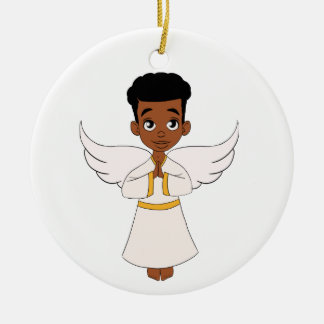 Little Angel Boy Ceramic Ornament