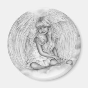 Little Angel in the sky Christmas Magnet