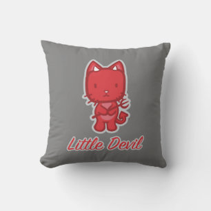 Little Angel, Little Devil Kitty Cat Reversible Cushion