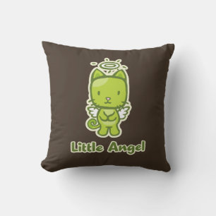 Little Angel, Little Devil Kitty Cat Reversible Cushion