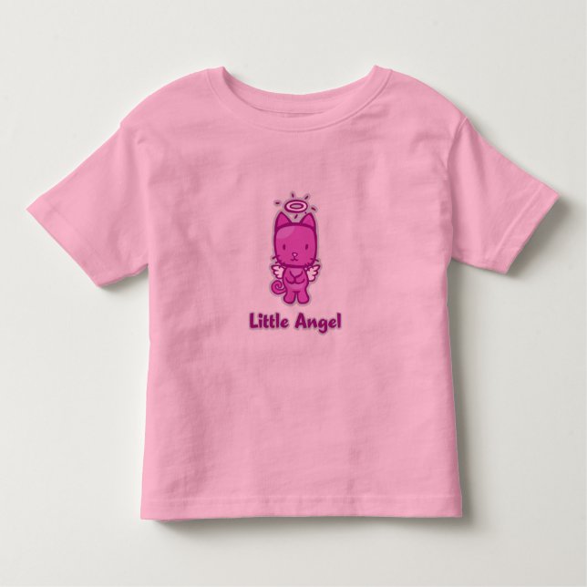 "Little Angel...Little Devil" Toddler Ringer T-Shirt (Front)