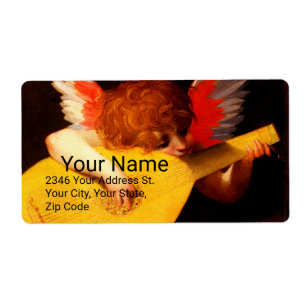 LITTLE ANGEL PLAYING LUTE  Music Making Cherub