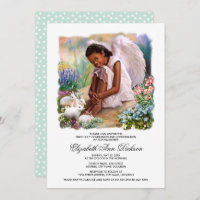 Little Angel with Bunnies Holy Communion