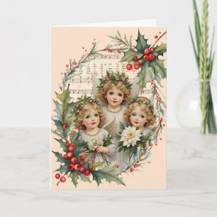 Little Angels Noel Christmas Holiday Card