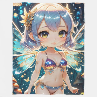 Little Anime Angel Fleece Blanket
