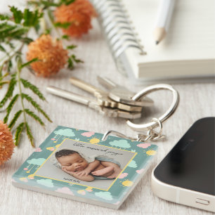 Little Answered Prayer Photo Keychain