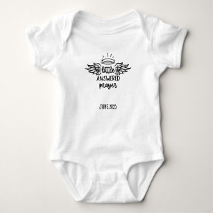 Little Answered Prayer - Pregnancy Announcement Baby Bodysuit