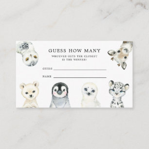 Little Arctic Guess How Many Card
