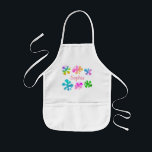 Little Artist Painting Art Girl Splats Rainbow Kids Apron<br><div class="desc">Little Artist Painting Art Girl Splats Rainbow</div>