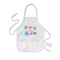 Little Artist Painting Art Girl Splats Rainbow