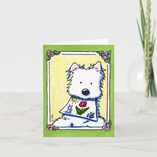 Little Artist Westie Note Card