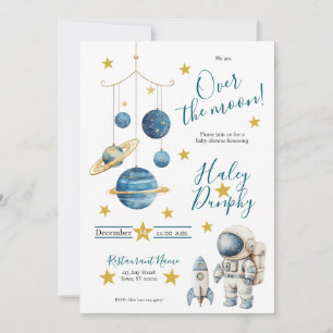 Little Astronaut Baby Shower Invitation