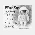  Little Astronaut Milestone Blanket