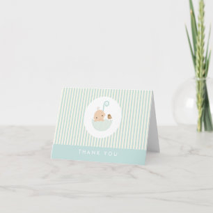 {little baby}  baby shower thank you card