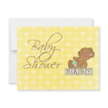 Little Baby Bear Baby Shower Invitation