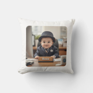 “Little Baby Boss Funny Toddler Shirt Cute Cushion