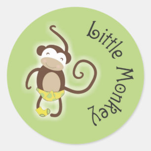 Little Baby Monkey Sticker 3"