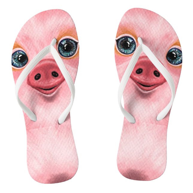 Little Baby Piggy - Smile - Thongs (Footbed)