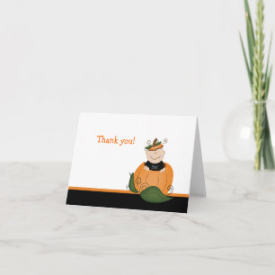 Little Baby Pumpkin Folded Thank you note