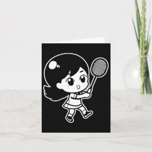 Little Badminton Girl Shuttle For Girls  Card