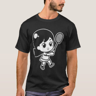 Little Badminton Girl Shuttle For Girls  T-Shirt