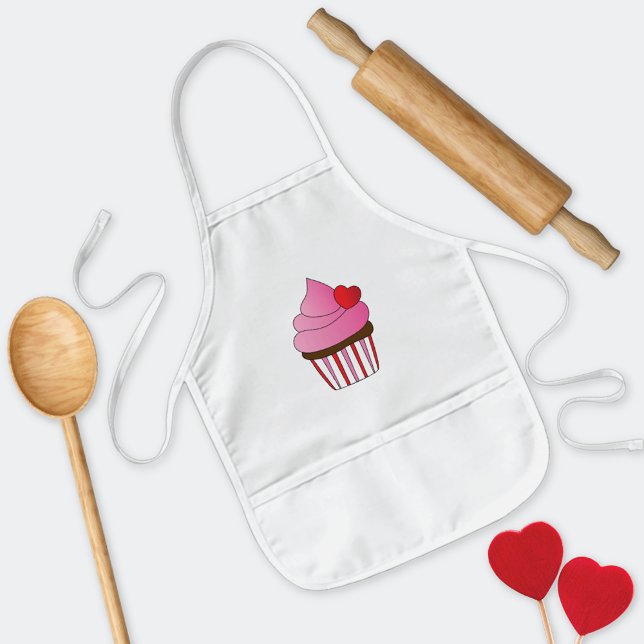 Little Baker Chocolate Cupcake Kids Apron (Creator Uploaded)