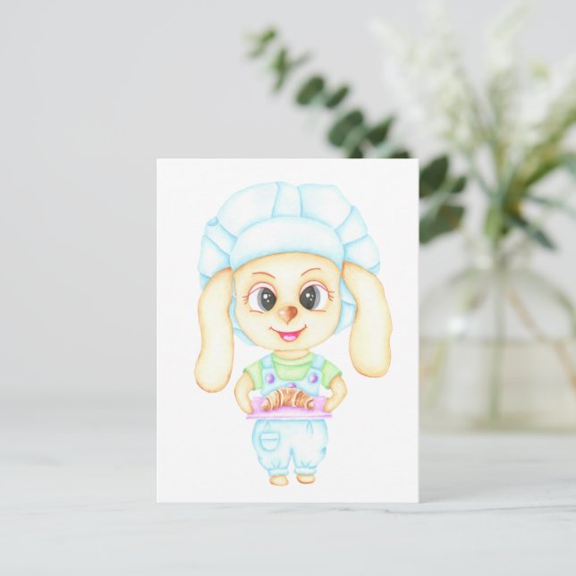 Little baker postcard (Standing Front)
