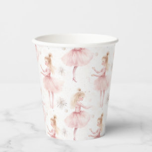 Little Ballerina #9 - Blonde Girl Paper Cups