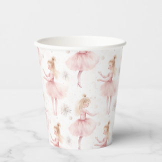 Little Ballerina #9 - Blonde Girl Paper Cups