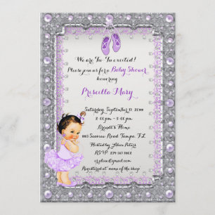 Little Ballerina Baby Shower Invitation,trendy Invitation