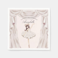 Little Ballerina Birthday Napkins Party Decor