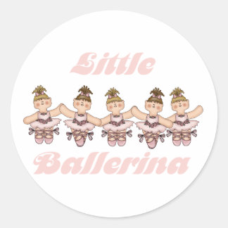 Little Ballerina Classic Round Sticker