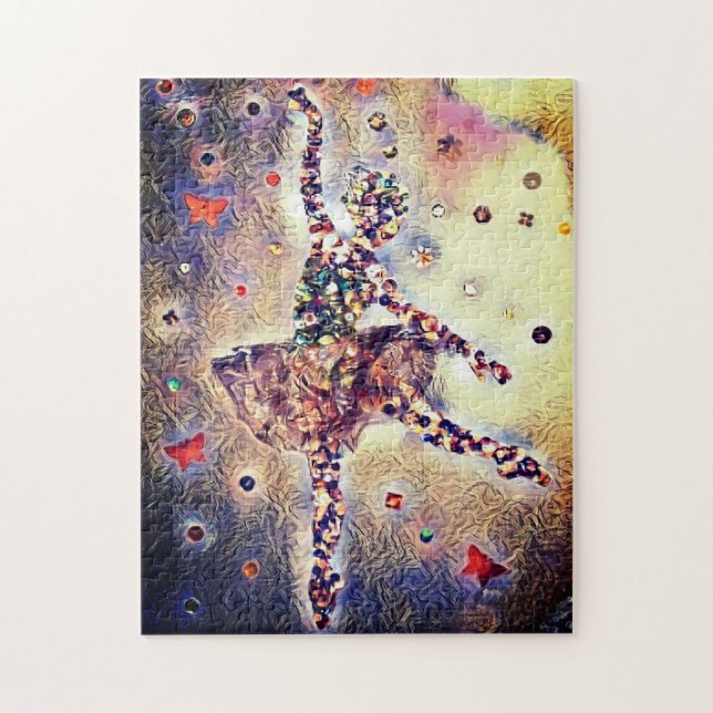 Little Ballerina Cute Dancing Ballet Shoes Jigsaw Puzzle (Vertical)