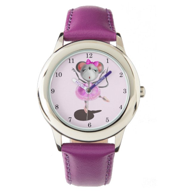 Little Ballerina Mouse Watch (Front)