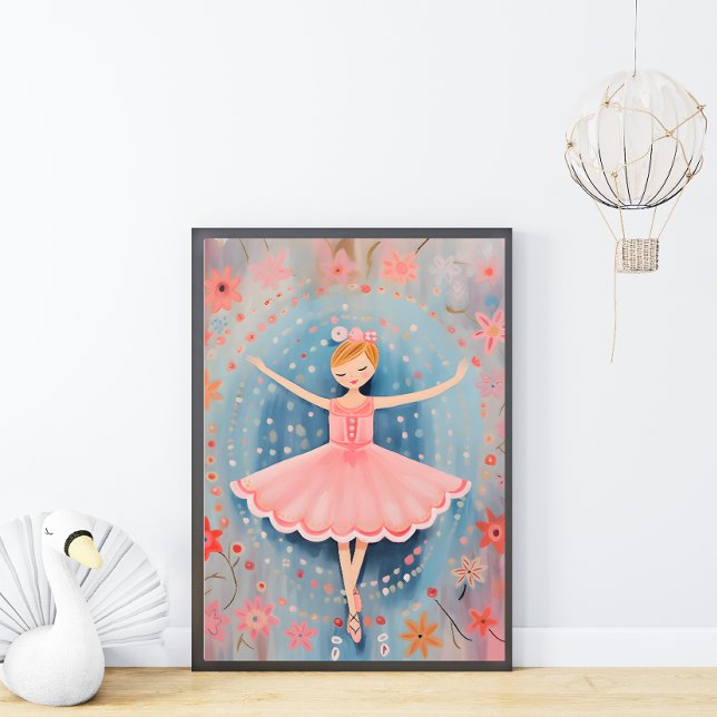 Little Ballerina Nursery Wall Art Poster (Creator Uploaded)