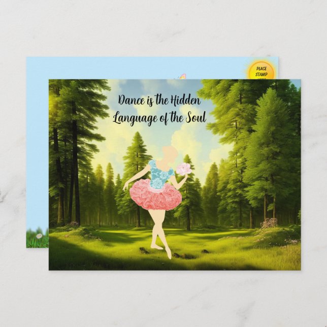 Little Ballerina Quote Postcard (Front/Back)