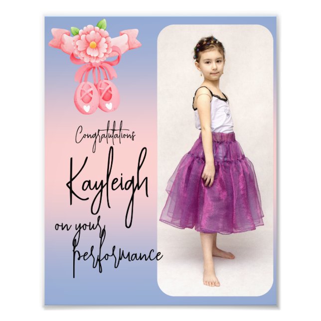 Little Ballet Recital Photo Ad Art (Front)