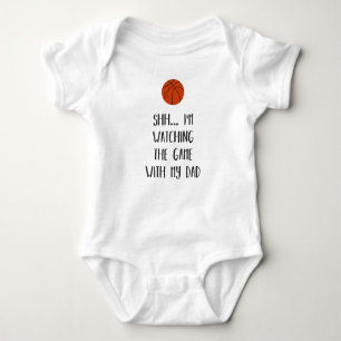 Little Basketball Fan Baby Bodysuit