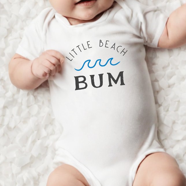 Little Beach Bum Beach Baby Boy  Baby Bodysuit (Creator Uploaded)