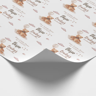 Little Bear Any Age Birthday Wrapping Paper