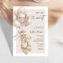 Little Bear Baby Shower Teddy Bear Balloons