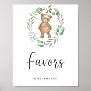 little bear is on the way \ Favours Poster