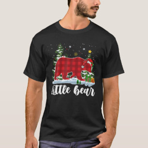 LITTLE BEAR Kids Red Plaid Christmas Pajama Lil T T-Shirt